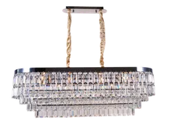 Люстра подвесная NewRgy 2752R/14A CHROME+CLEAR, 14×40 Вт, хромированная и прозрачная