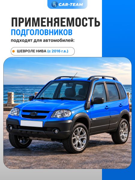 Подголовники задних сидений Шевроле Нива (с 2016 г.в) из ткани "Аламар"