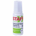 Корректирующая жидкость STAFF "Everyday" быстросохнущая, 15 мл, с кисточкой, 229398