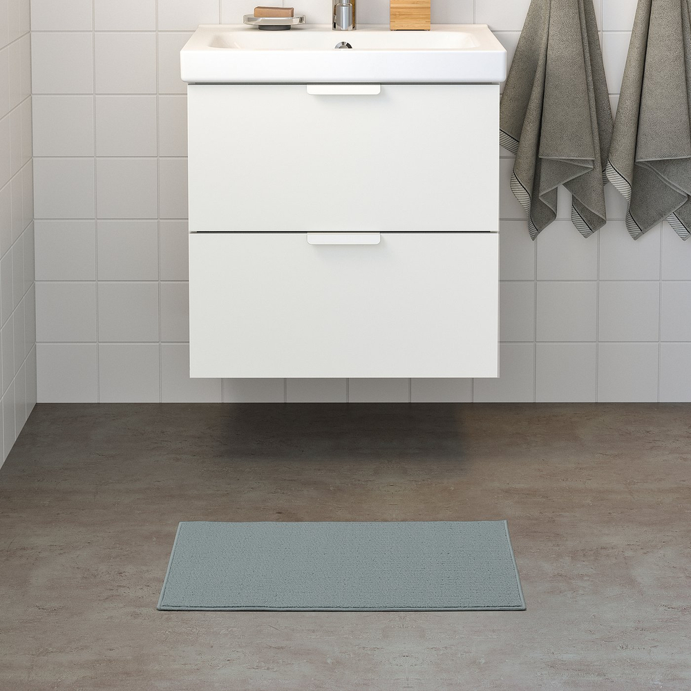 IKEA FINTSEN  (ИКЕА ФИНТСЕН)  -  Коврик для ванной - серый 40x60 см