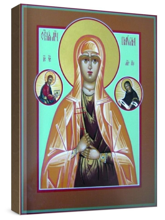 Павла Кесарийская (рукописная икона)