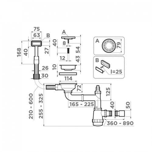 Арматура Omoikiri WK-1-LG