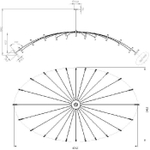 люстра Pop 40 Chandelier by Otylight ( oval ) 2
