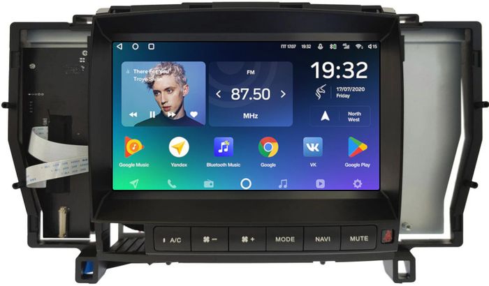 Магнитола для Toyota Crown S180 2004-2008 - Teyes CC2 PLUS монитор 9" QLED, Android 10, Быстрая, SIM-слот