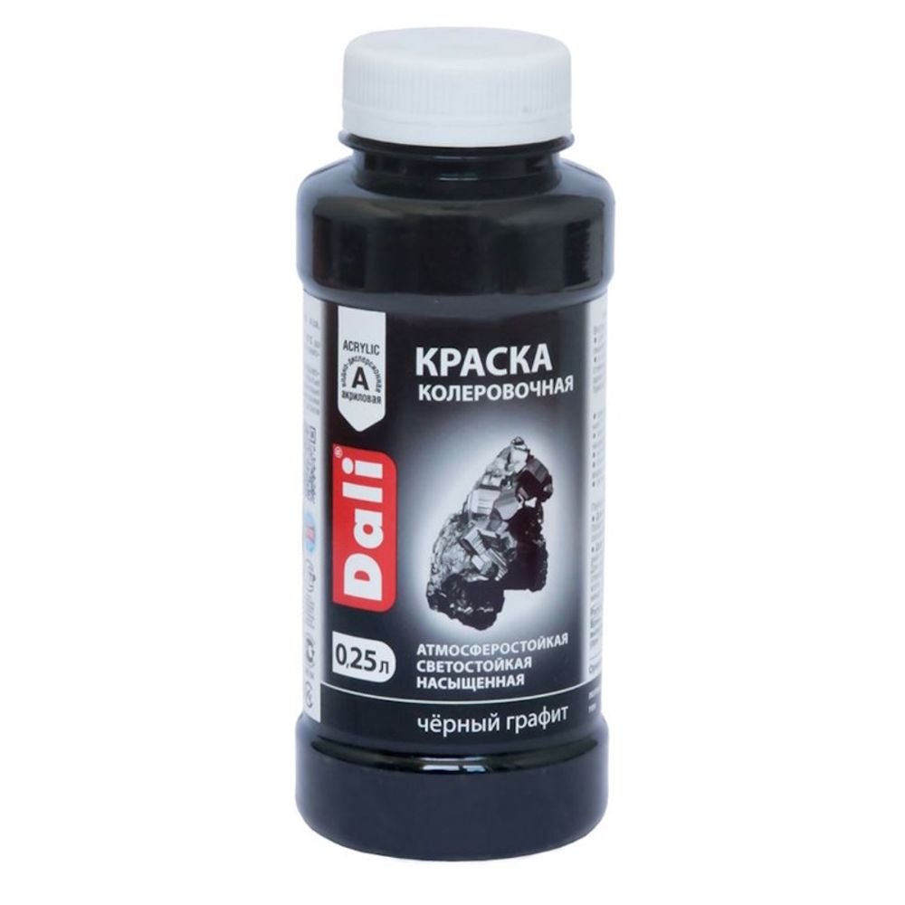 Краска-колер DALI черный графит 0,25л (Рогнеда) Краска-колер DALI черный графит 0,25л (Рогнеда)