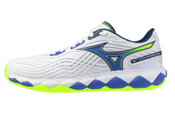 Теннисные кроссовки Mizuno Wave Enforce Tour 2 CC - white/dazzling blue/light yellow