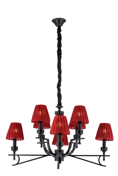 Люстра подвесная Sfera Sveta 2066/8 BLACK, 8×40 Вт, чёрная