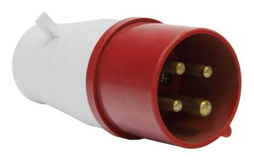 Вилка 014 переносная 3Р+PE 16А 380В IP44