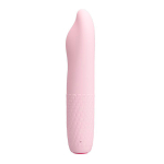 Нежно-розовый вибратор-ротатор 16см Pretty Love Burke BI-014584X-1
