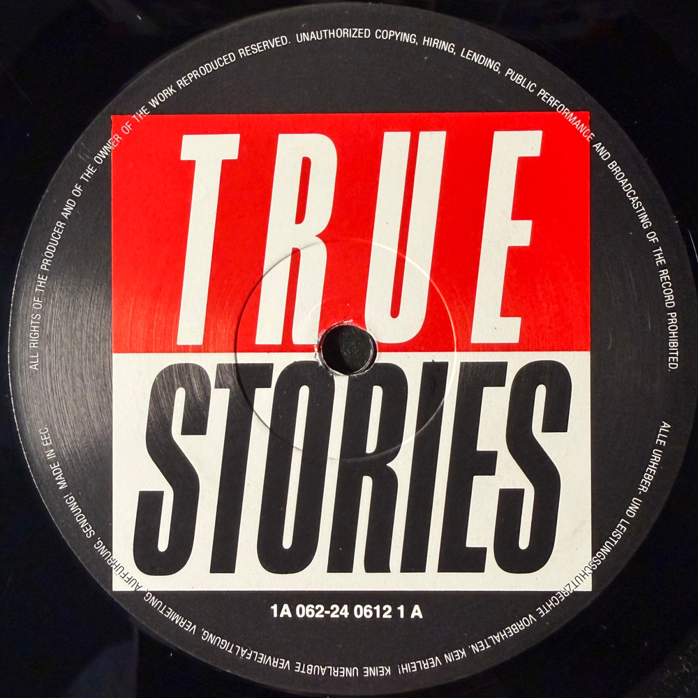 Talking Heads ‎– True Stories (Европа 1986г.)