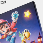 Картина для интерьера Марио / Mario на холсте, Nintendo, холст с печатью на подрамнике, картина на стену, Постер Плакат