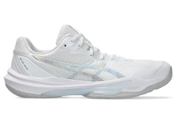 Женские кроссовки для бадминтона/сквоша Asics Sky Elite FF 3 - white/pure silver