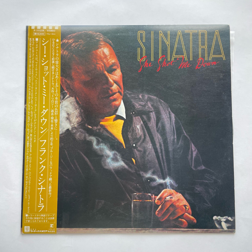 Винтажная виниловая пластинка LP Frank Sinatra She Shot Me Down (Япония 1981) (Оби)