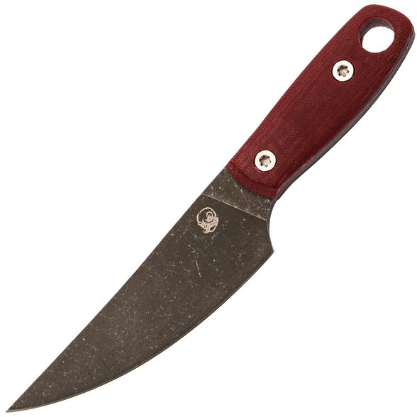 Цена наНож Barmaley Knives Буратино, сталь AUS-10Co, рукоять Микарта, красный