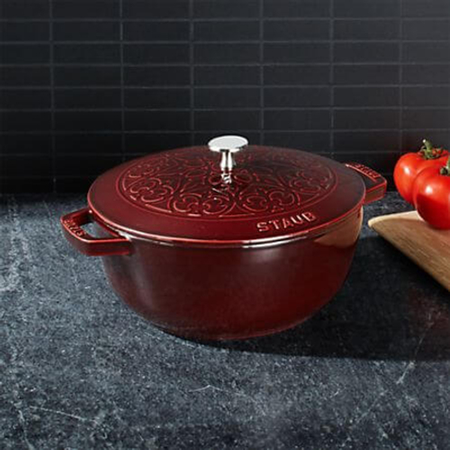 Кокот Лилия, 4,9 л, 26 см, гранатовый, Staub