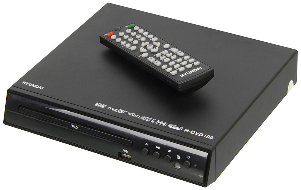 DVD плеер HYUNDAI H-DVD100 черный