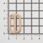 Пряжка регулировочная металл литая 20.0 мм (внешн. 26х16 мм), золото, МВ2342, 6 шт