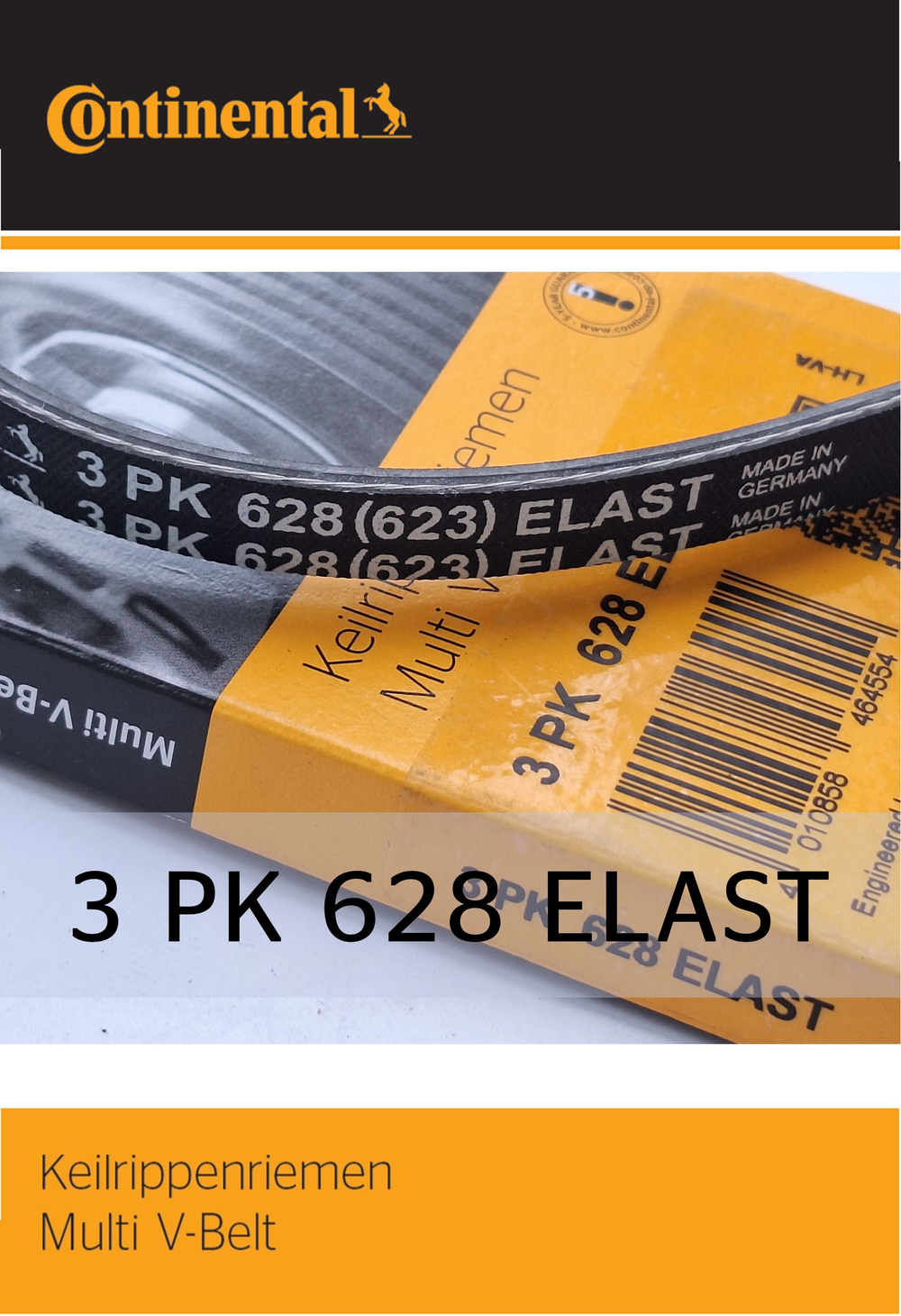 Ремень поликлиновый Continental 3PK628ELAST