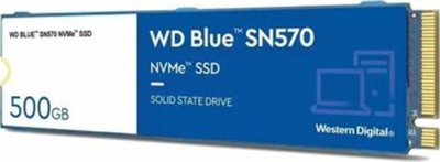SSD WESTERN DIGITAL WD Blue, 500 ГБ, M.2, PCIe, NVMe, WDS500G3B0C