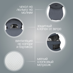 Модульная коляска BubaGO Lotta Thermo 3в1