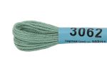 Мулине Gamma 100% хлопок, цв.3062 зеленый, 24 мотка по 8 метров