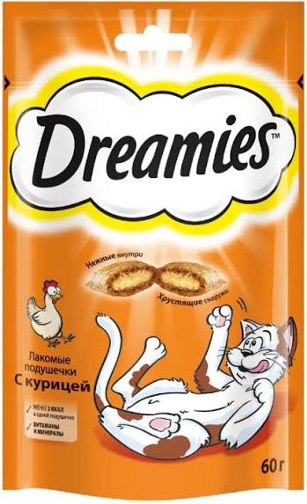 Лакомство для кош Dreamies навеск. с курицей 60г