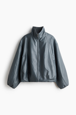 Куртка из ткани с покрытием с рукавами-баллонами - H&M