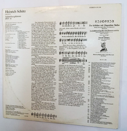 Винтажная виниловая пластинка Schuetz Auferstehungshistorie SWV 50 (GDR 1972)