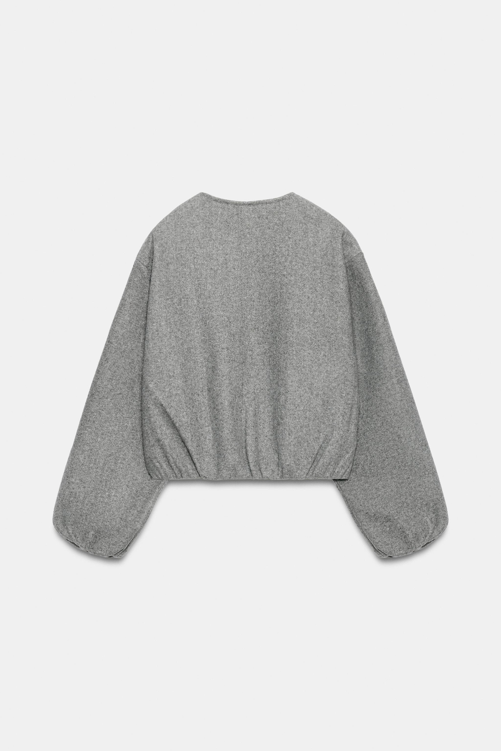БОМБЕР ИЗ МЯГКОЙ ТКАНИ — ZARA