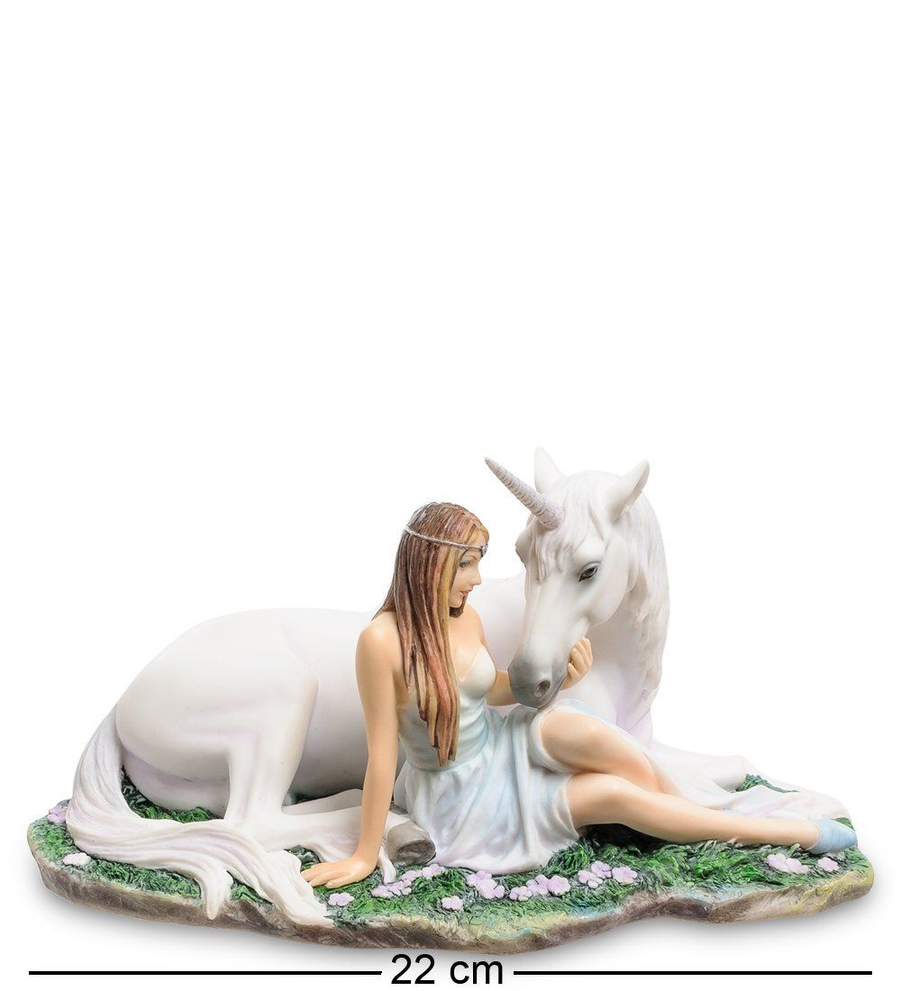 WS-265 Статуэтка Девушка и Единорог «Чистое сердце»