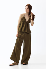 Брюки из муслина прямого кроя - H&M