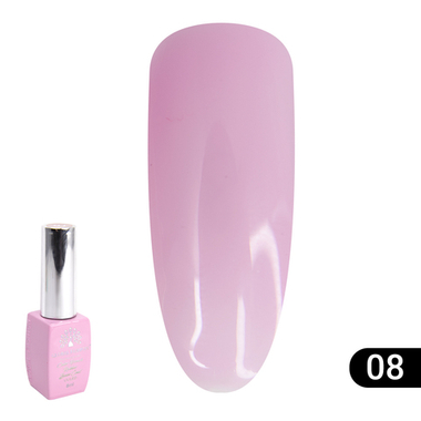 Цветная френч база для гель лака Global Fashion, Color French Base Coat 8 мл, 08