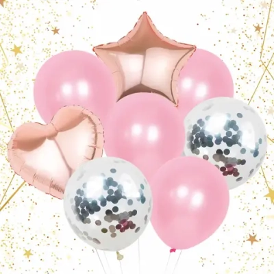 Набор шаров 8 шт «Pink love»