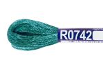 Мулине Gamma вискоза 100%, цв.R0742 т.голубой, 12 мотков по 8 метров