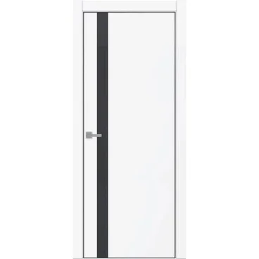Межкомнатная дверь Tamburat Light 4204 аляска кромка ABS чёрная стекло чёрное