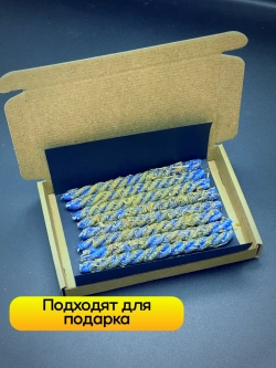 Свечи синие на защиту, набор 8 шт