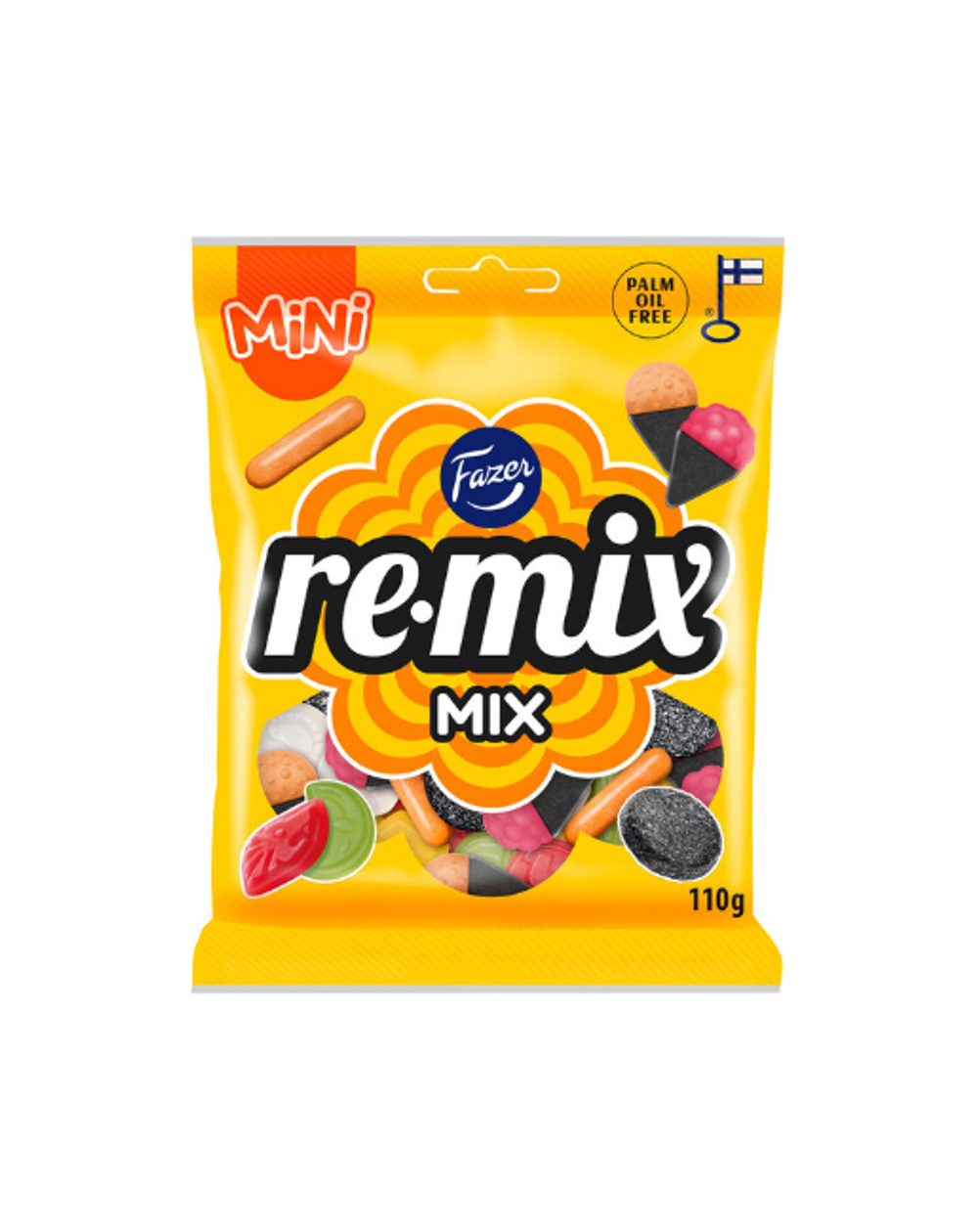 Мармеладное ассорти Remix mini mix TM Fazer,  110 г