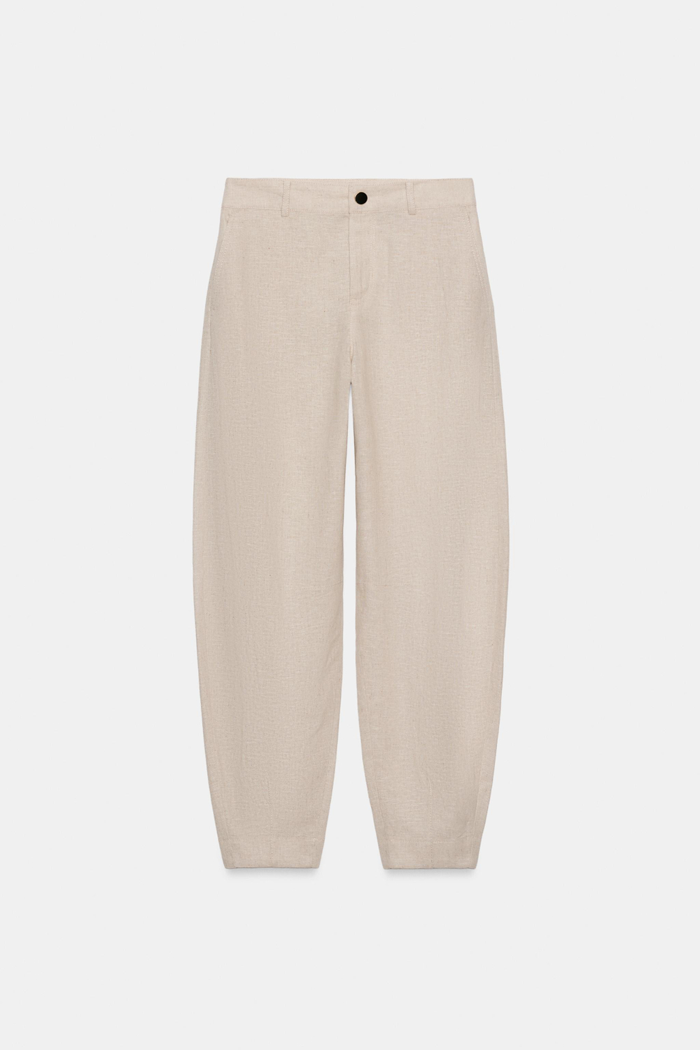 БРЮКИ BARREL ИЗ ЛЬНЯНОГО МИКСА — ZARA