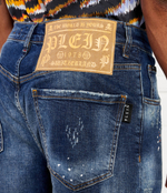 Джинсовые шорты Formentera Fit Skull&Bones Philipp Plein - темно-синий(MDT3806 PDE004N)