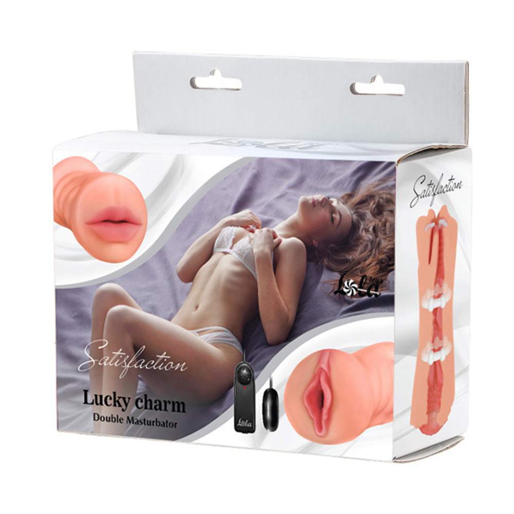 Двойной мастурбатор с вибропулей Lola Games Satisfaction Lucky charm 2101-06lola