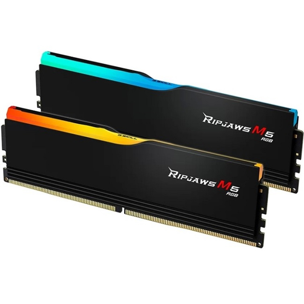 Оперативная память DIMM DDR5 64Gb, 6400Mhz, 2x32Gb, G.Skill Ripjaws M5 RGB Black (F5-6400J3239G32GX2-RM5RK)