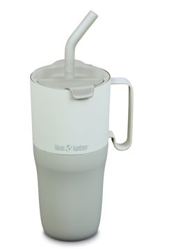 Термостакан Klean Kanteen Rise Tumbler 26oz Straw Lid (770 мл) Barely Blue