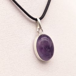 Подвеска серебро 925° — Аметист