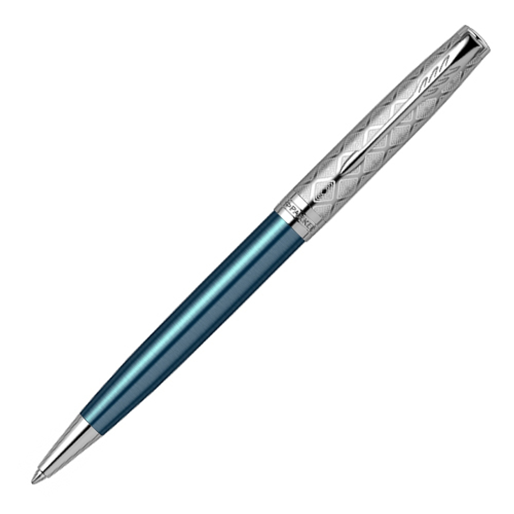 Parker Sonnet Premium - Metal Blue CT, шариковая ручка, M