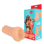 Мастурбатор-вагина телесного цвета с бороздками на внешней части Bior Toys Sexy Girl Friend SF-70268