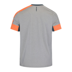 Мужское теннисное поло HEAD T-Shirt Men - Lightgrey, Orange