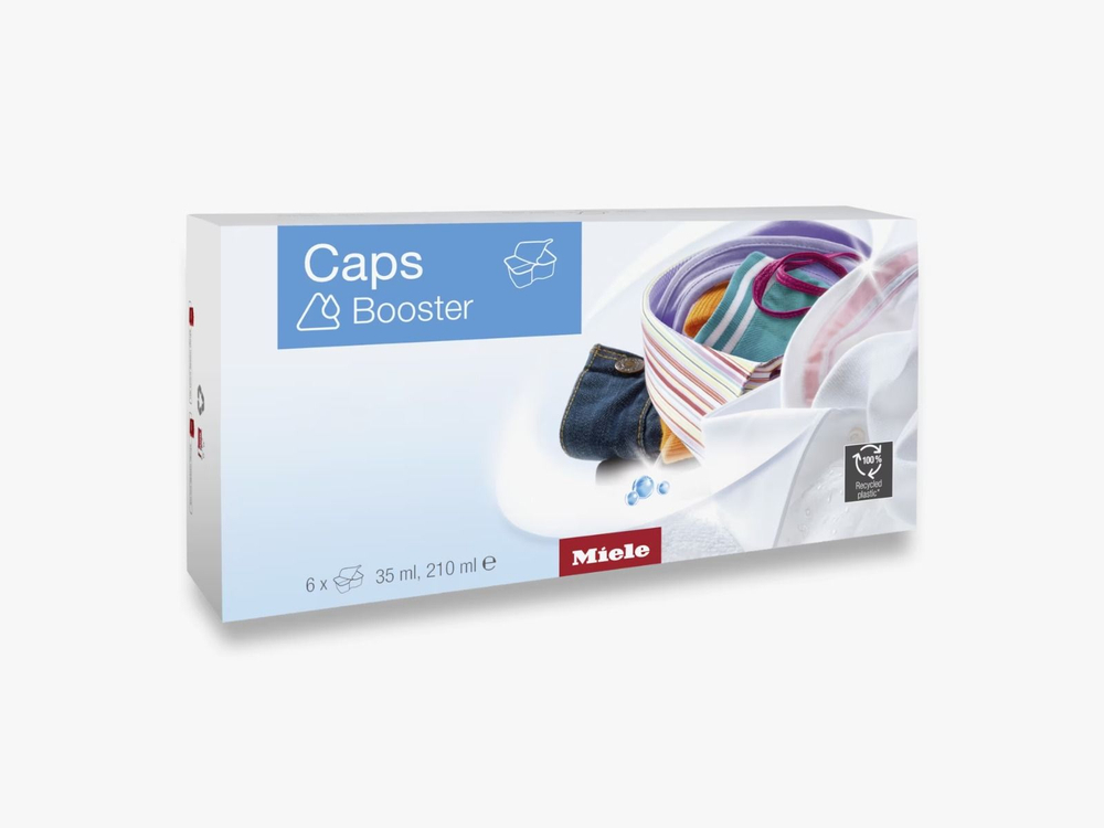 MIELE Booster Caps. Средство для удаления пятен/пятновыводитель (6 капсул х 35 мл) 210 мл (Германия)