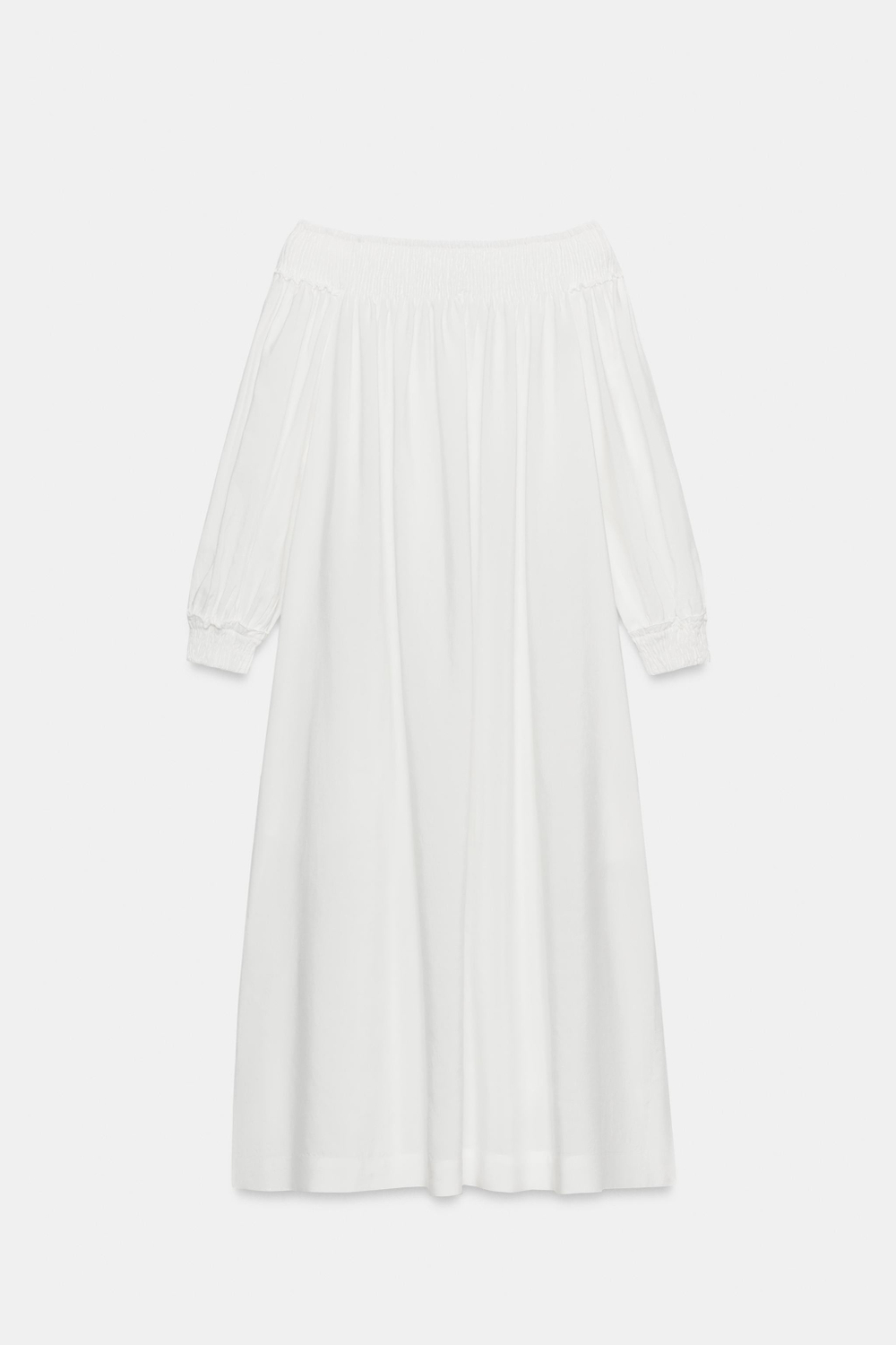 ПЛАТЬЕ МИДИ С ОТКРЫТЫМИ ПЛЕЧАМИ — ZW COLLECTION — ZARA
