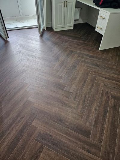 SPC ламинат My Step Аква Елка (Aqua Herringbone) - Барла (MSA150)