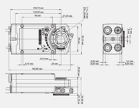 Электропривод Gruner 361C-024-10 с возвратной пружиной